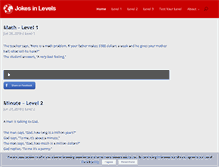 Tablet Screenshot of jokesinlevels.com